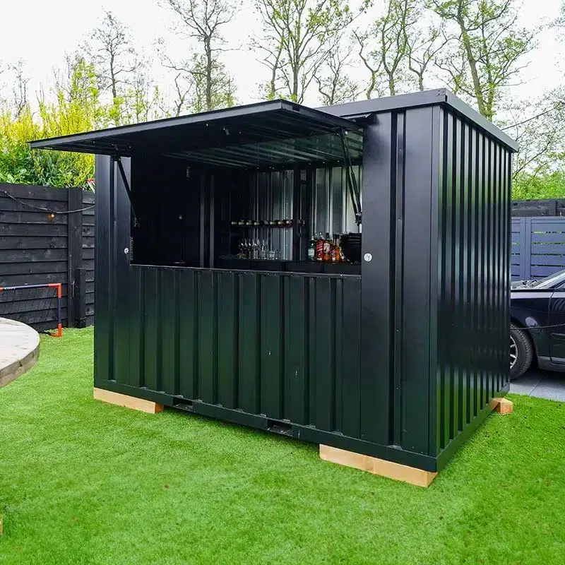 FOCO Demontabele barcontainer 3 x 2 meter 10ft RAL9005 (Zwart)